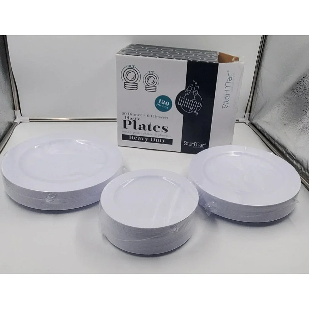 Starmar White Plastic‎ 120 Pack 60-10.2 Inch Heavy Duty